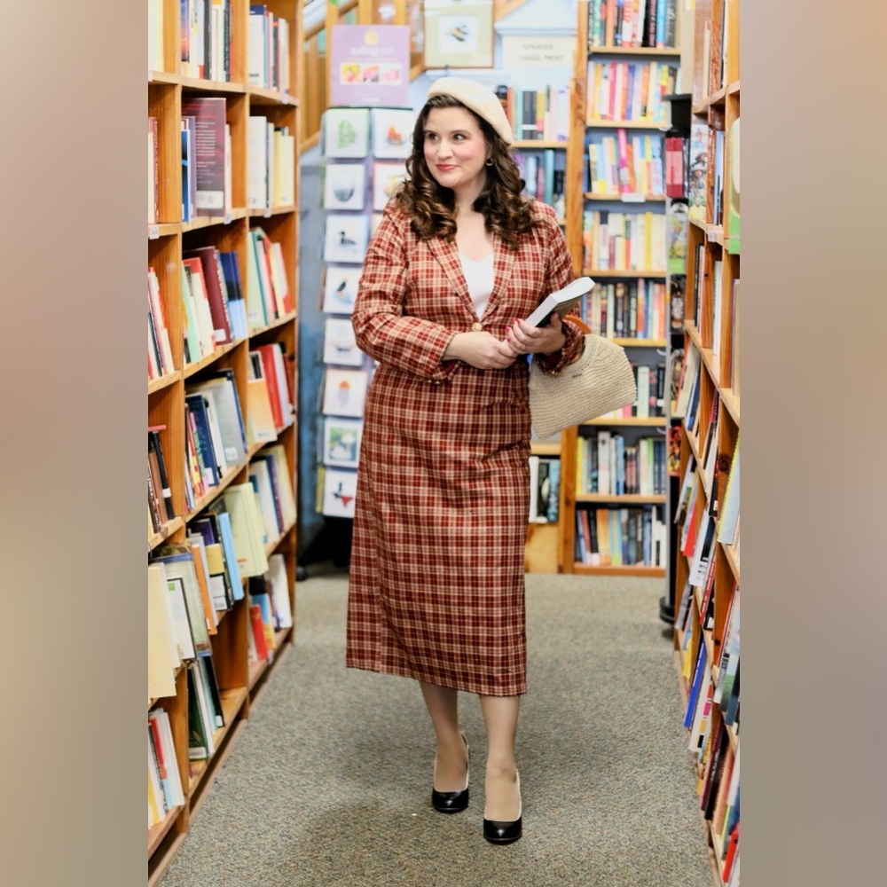 Plaid Long Sleeve Dress